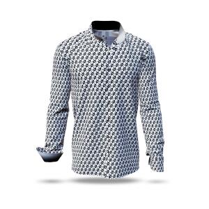 CUBO POLAR - Black and white pixelated leisure shirt -...