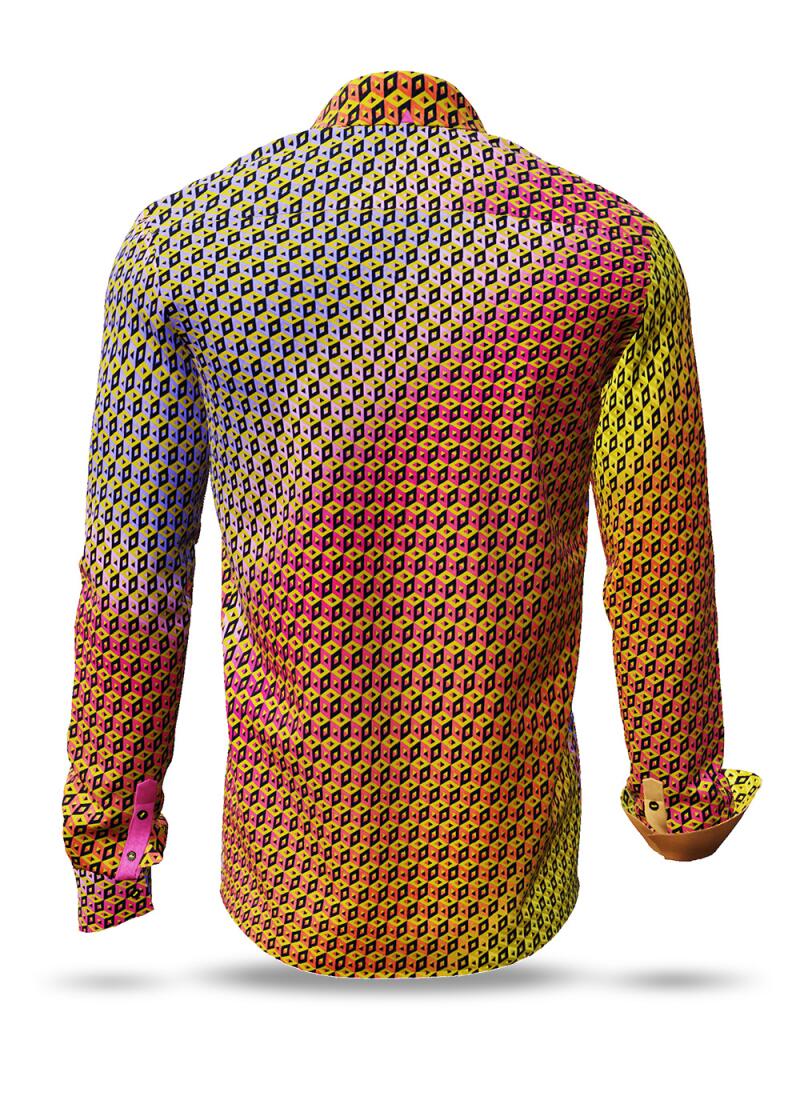 CUBO SUMMER - Colorfull men´s shirt in yellows and reds -...