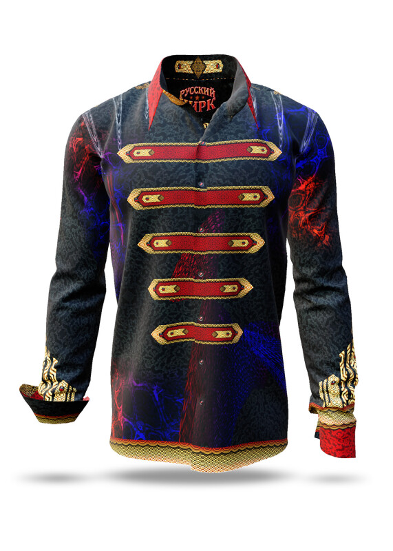 Discover colorful button up shirts for men RUSSIAN CIRCUS - 100% cotton