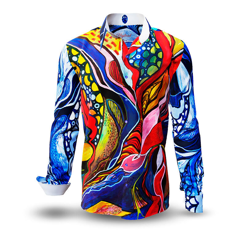 MYSTERIAL - A colorful shirt in organic structures
