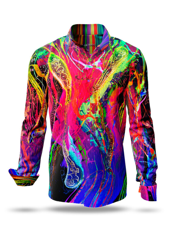 Discover colorful button up shirts for men GALACTICO - 100% cotton