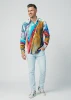 Discover colorful button up shirts for men HAUOLI - 100% cotton