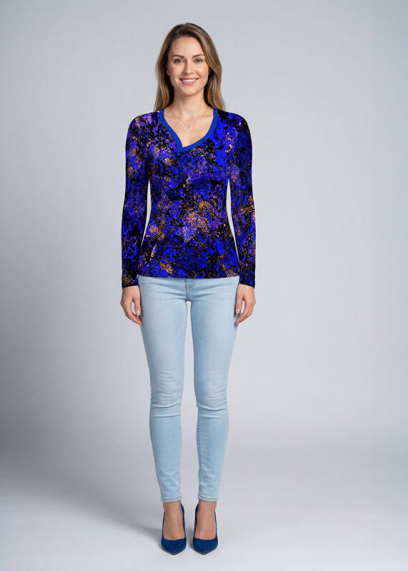 Womens long-sleeved shirt SEVEN IN ONE CLICK COLLECTION - Each size available only once for 7 days - Only 7 pieces available to order for one week - After that, never available again - Personalized and hand-numbered certificate