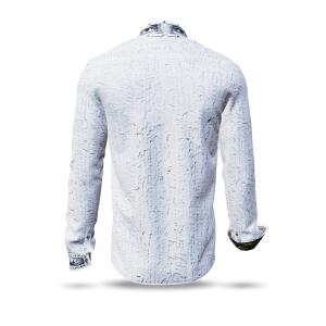 UNKNOWN PLEASURE - White men´s shirt with filigree...