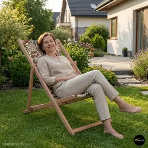 OUTBACK ESSENCE ☀ Der beige Liegestuhl für Garten...