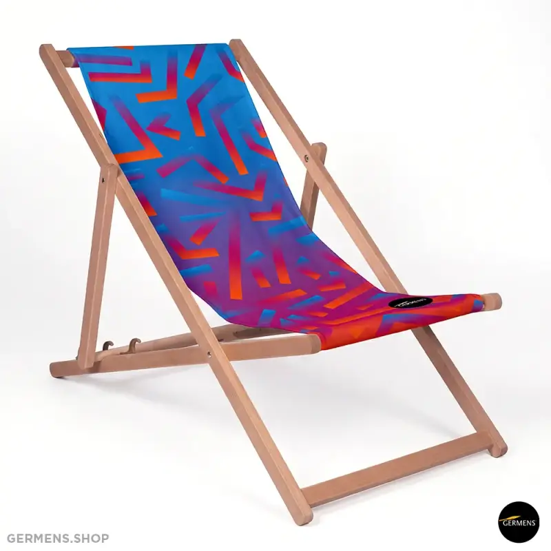 GON FIRE AND WATER ☀ The blue and red deckchair for your garden and balcony ❤ GERMENS