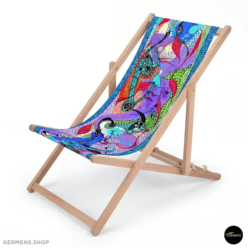 TOPINAMPUR COLD ☀ The blue deckchair for your garden and balcony ❤ GERMENS