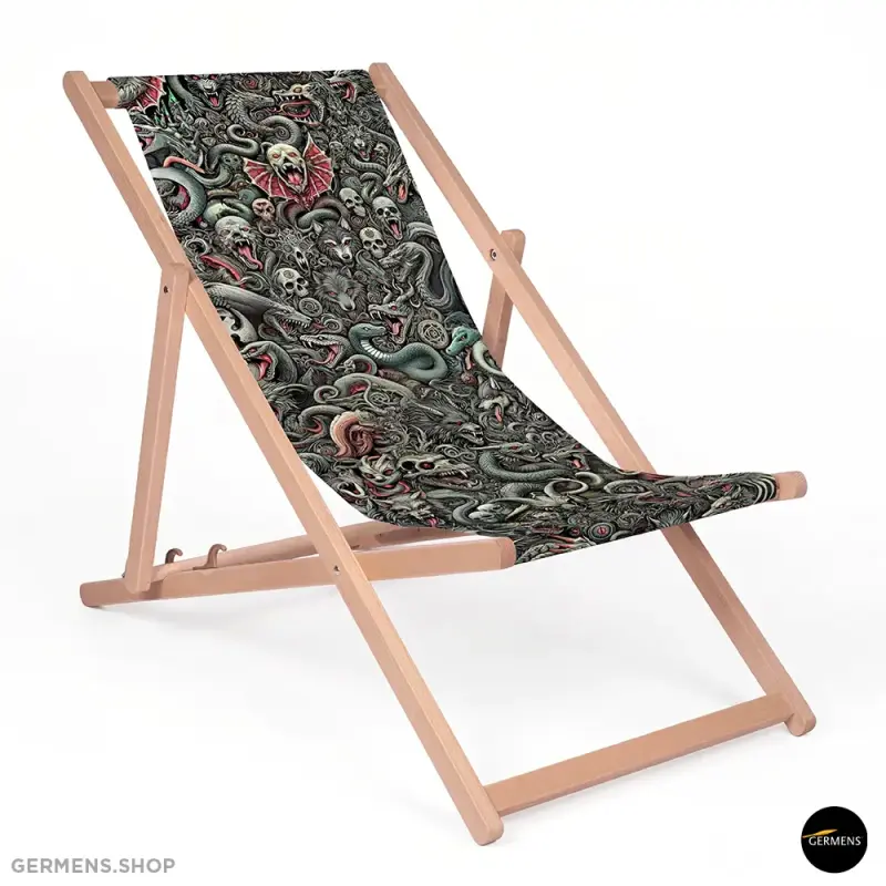 NEKRODRAKE ☀ The dark deckchair for your garden and balcony ❤ GERMENS