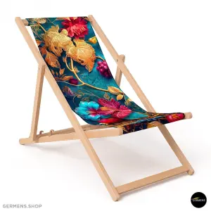 ROYAL BOTANY ☀ The blue and golden deckchair for your...