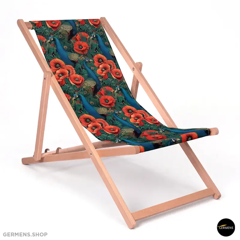 PAVOPIUM ☀ The red, blue and green deckchair for your garden and balcony ✿ GERMENS
