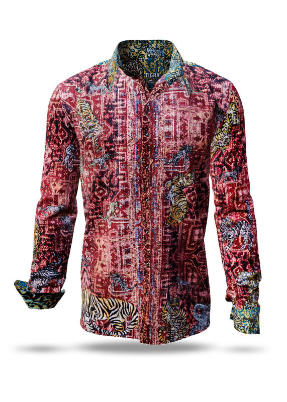 Entdecke bunte Hemden Herren TIGRA - 100 % Baumwolle