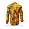 DRACO GOLD - golden yellow shirt with Asian depictions - GERMENS