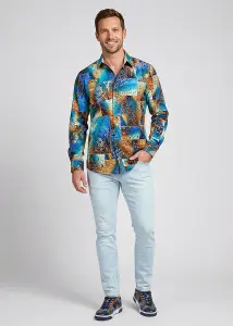 Discover colorful button up shirts for men DRACO...