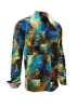 Long Sleeve Shirts DRACO TUERKIS – GERMENS artfashion – 100 % Cotton - Size S