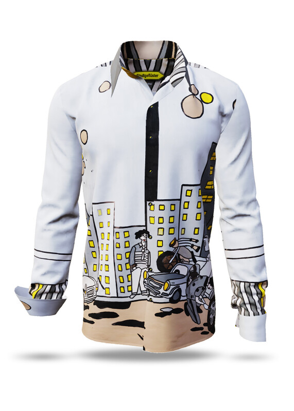 Discover colorful button up shirts for men STADTGEFLÜSTER - 100% cotton