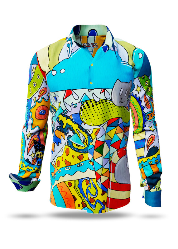 Discover colorful button up shirts for men ARCADES - 100% cotton