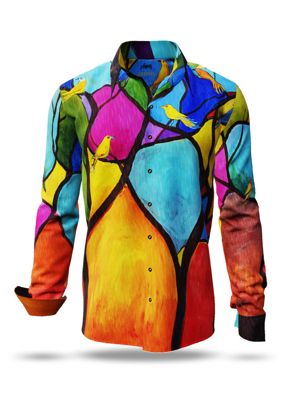Discover colorful button up shirts for men BIRDMAN - 100% cotton