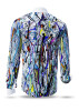 Shirt with Button Down BLUETRAIN – GERMENS artfashion – 100 % Cotton - Size 4XL