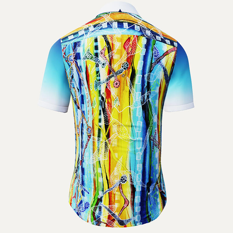 COLUMBU - Colorful summer short sleeve shirt - GERMENS