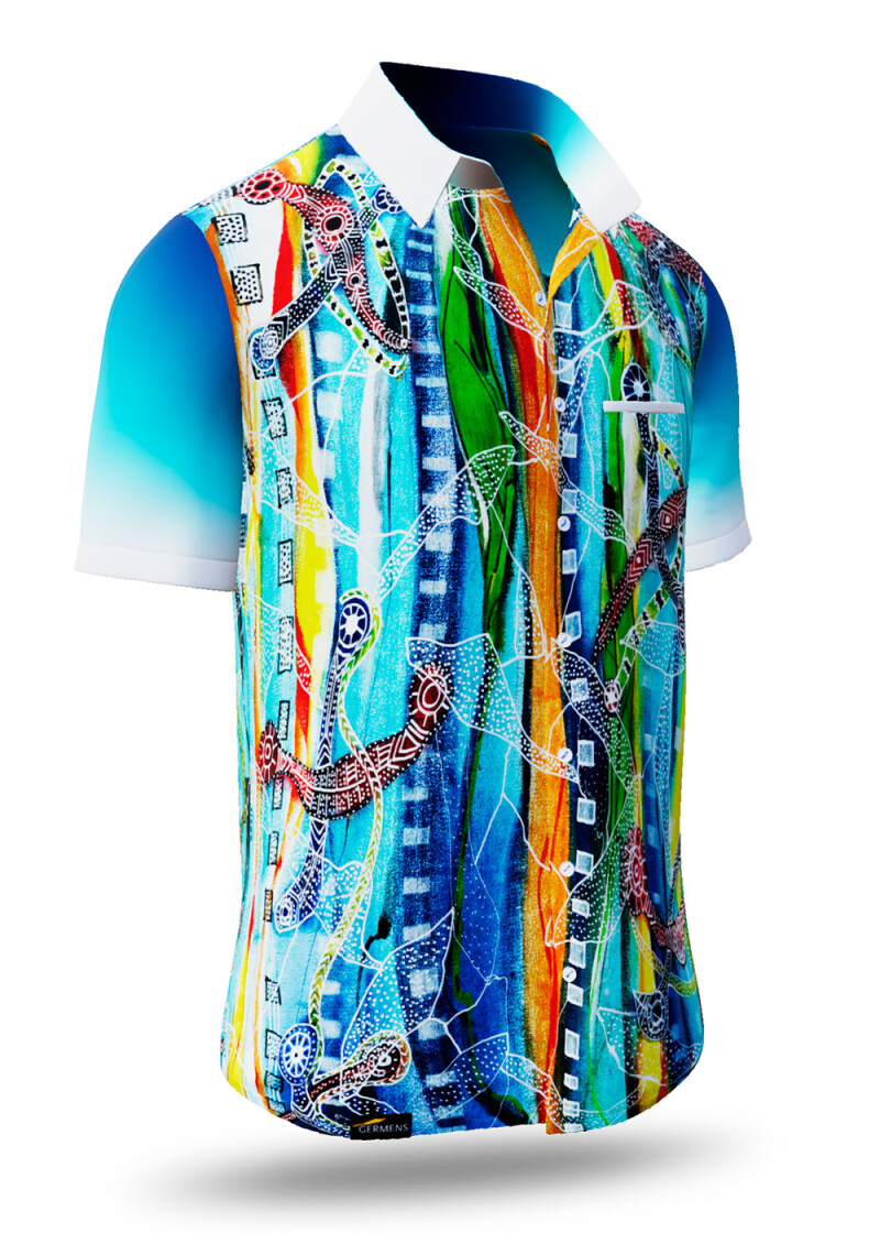 COLUMBU - Buntes Sommerhemd Herren - GERMENS