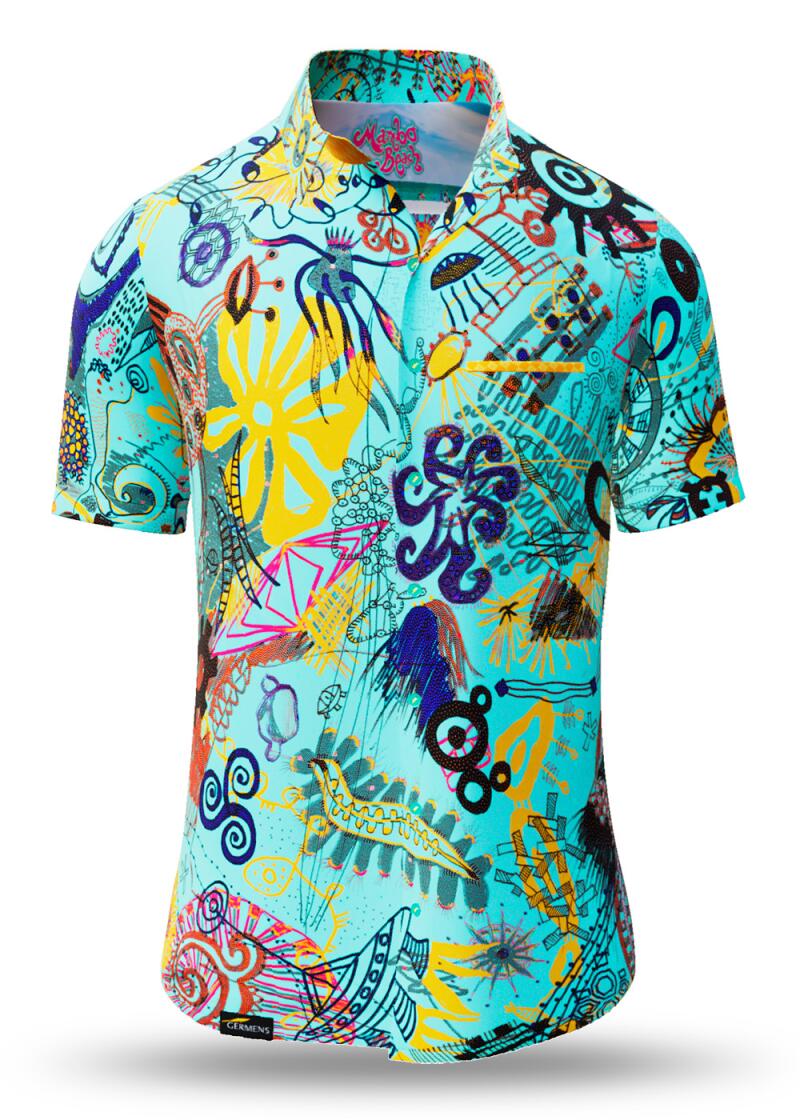 Summer button shirt MAMBO BEACH - GERMENS