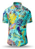 Summer shirt for men MAMBO BEACH - 100% cotton - 10 sizes from XS to 6XL - exceptional design - finest workmanship - fabrics made in Germany - limited edition and exclusive