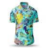 Summer button shirt MAMBO BEACH - GERMENS