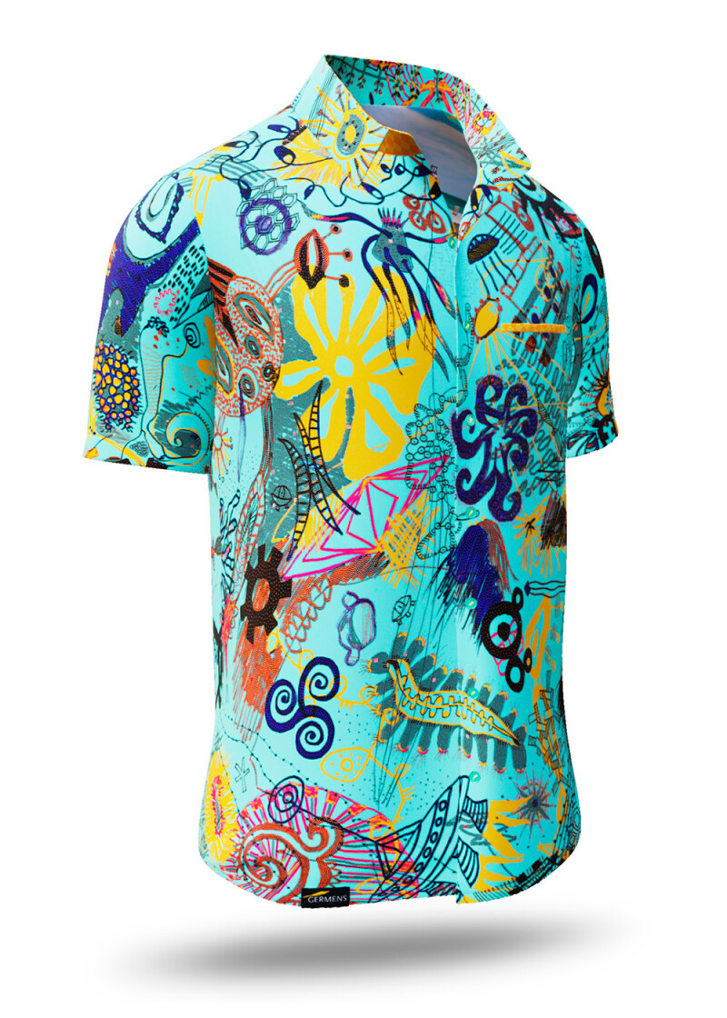 Buntes Sommerhemd Herren MAMBO BEACH - GERMENS
