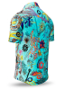 Kurzarmhemd Herren Sommer MAMBO BEACH – GERMENS artfashion – 100 % Baumwolle - Größe 5XL