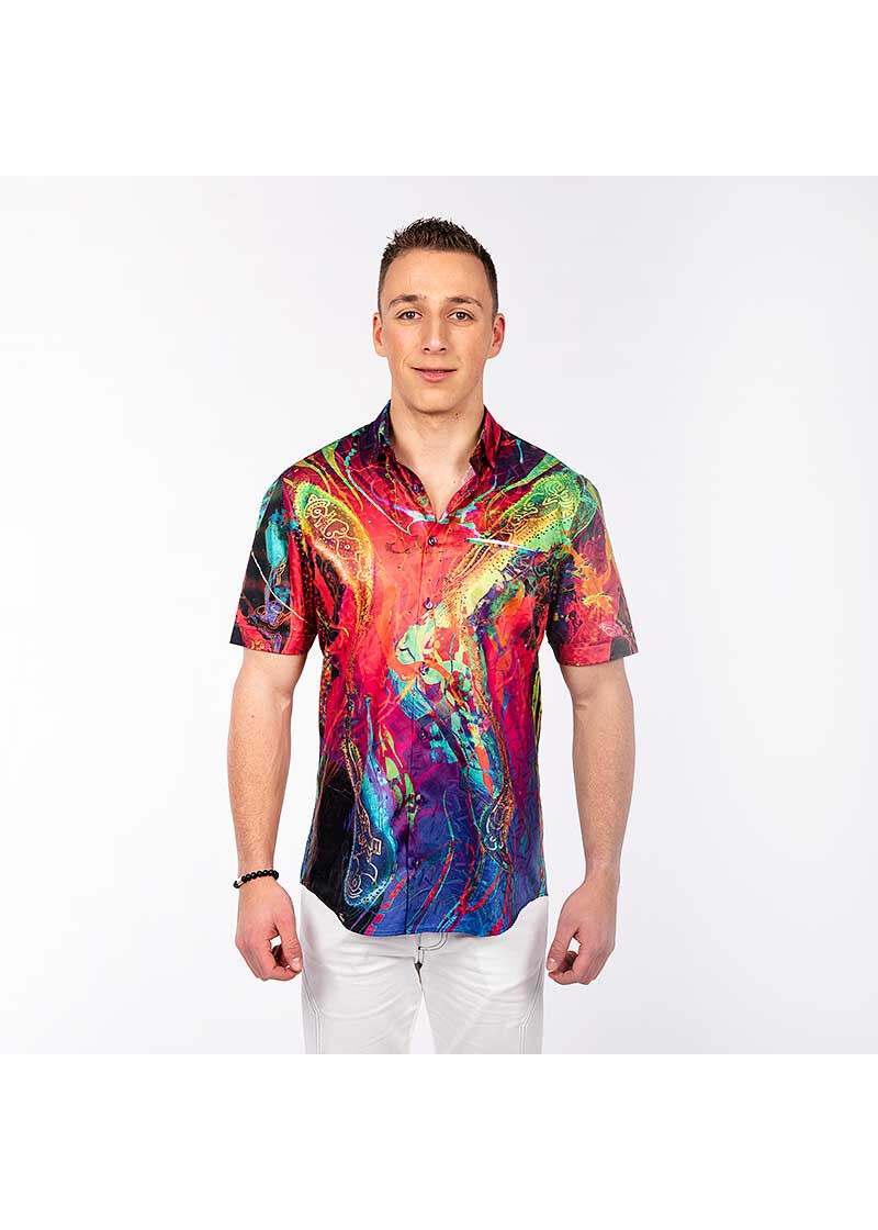 GALACTICO - Buntes Sommerhemd Herren - GERMENS