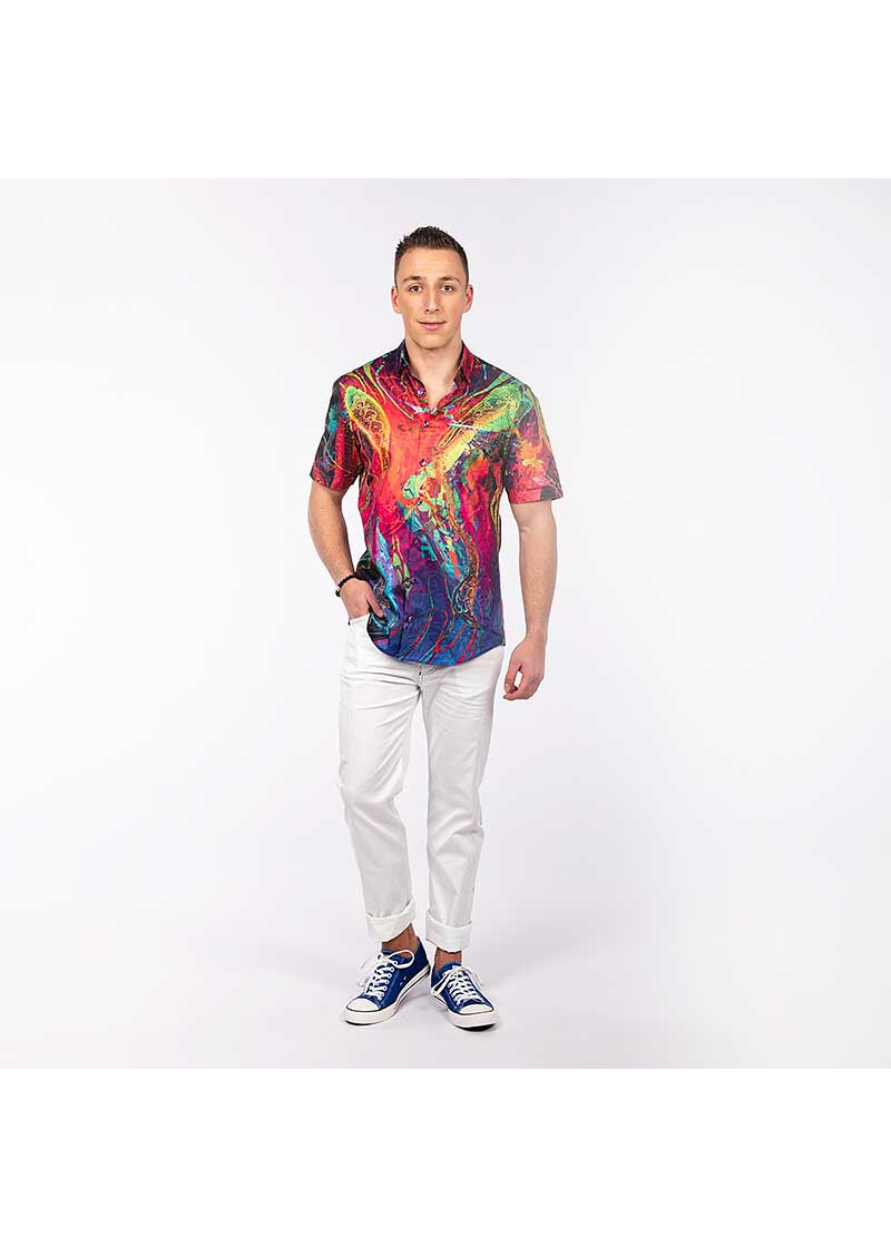 GALACTICO - Buntes Sommerhemd Herren - GERMENS
