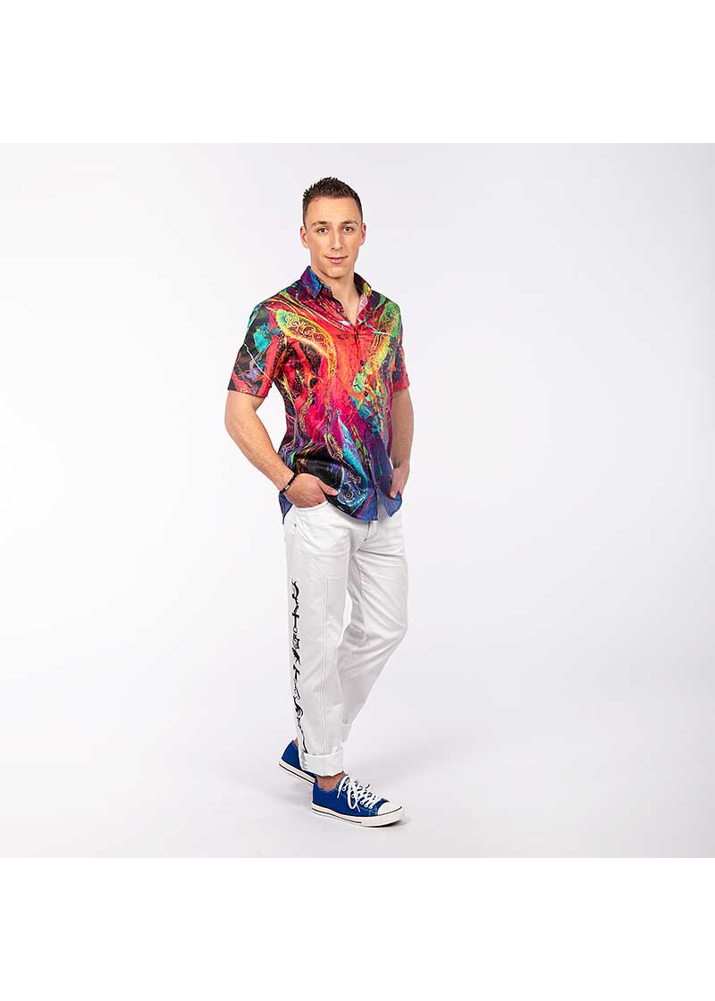 GALACTICO - Buntes Sommerhemd Herren - GERMENS