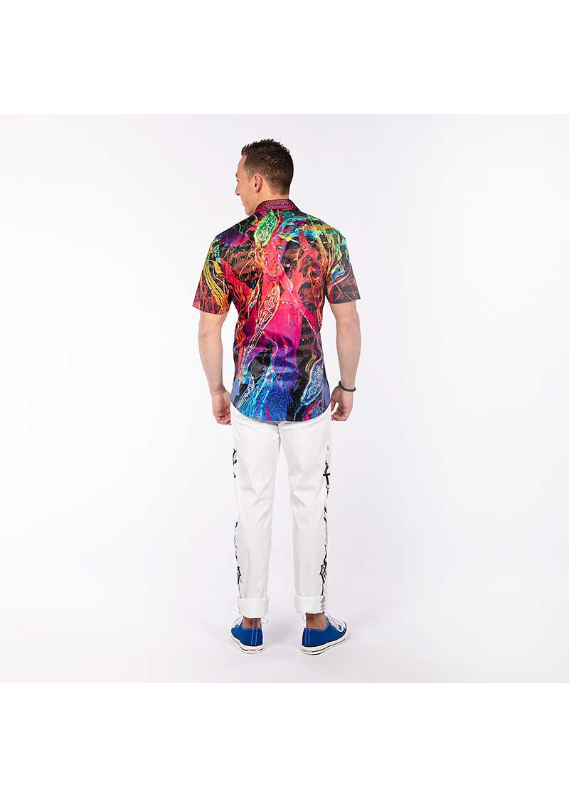 GALACTICO - Buntes Sommerhemd Herren - GERMENS