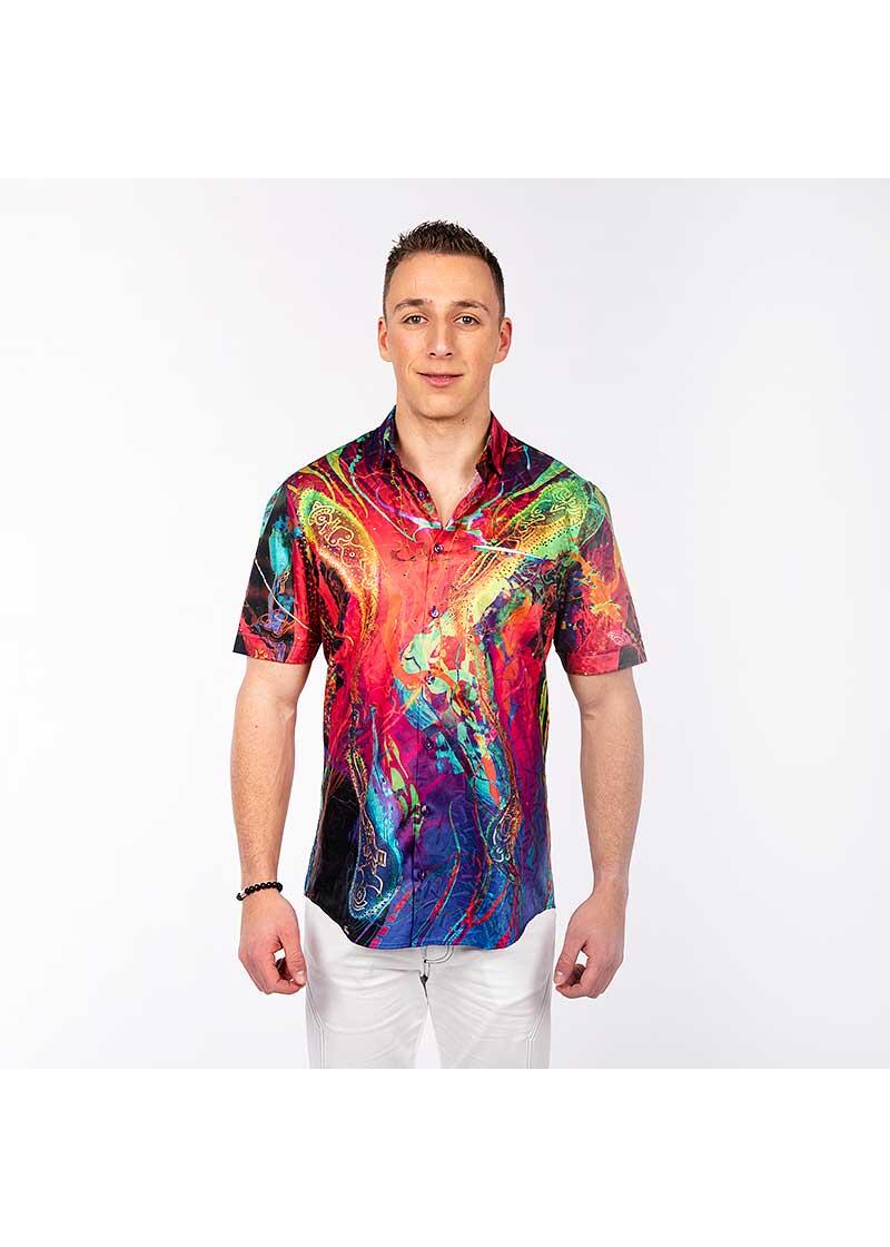GALACTICO - Buntes Sommerhemd Herren - GERMENS