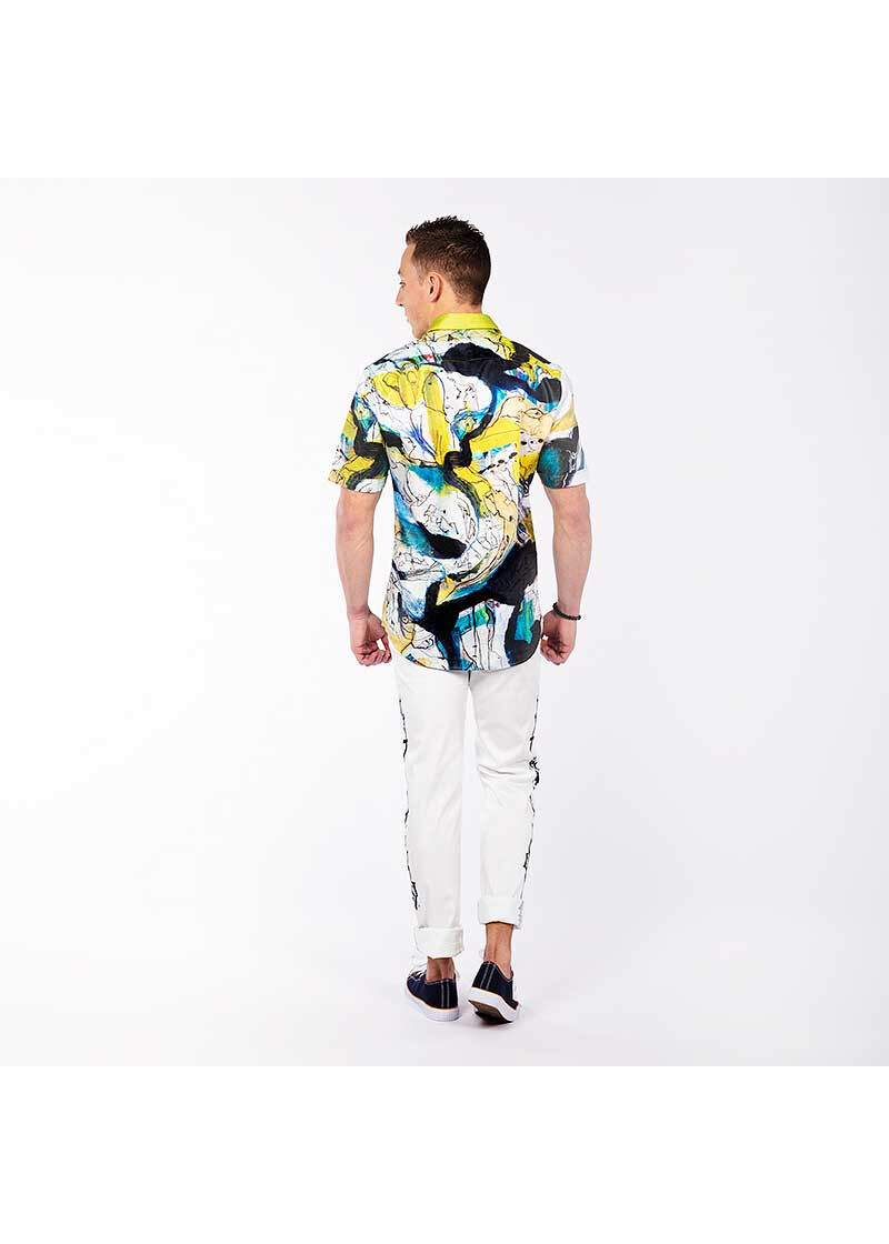 ALNUSO - Buntes Sommerhemd Herren - GERMENS