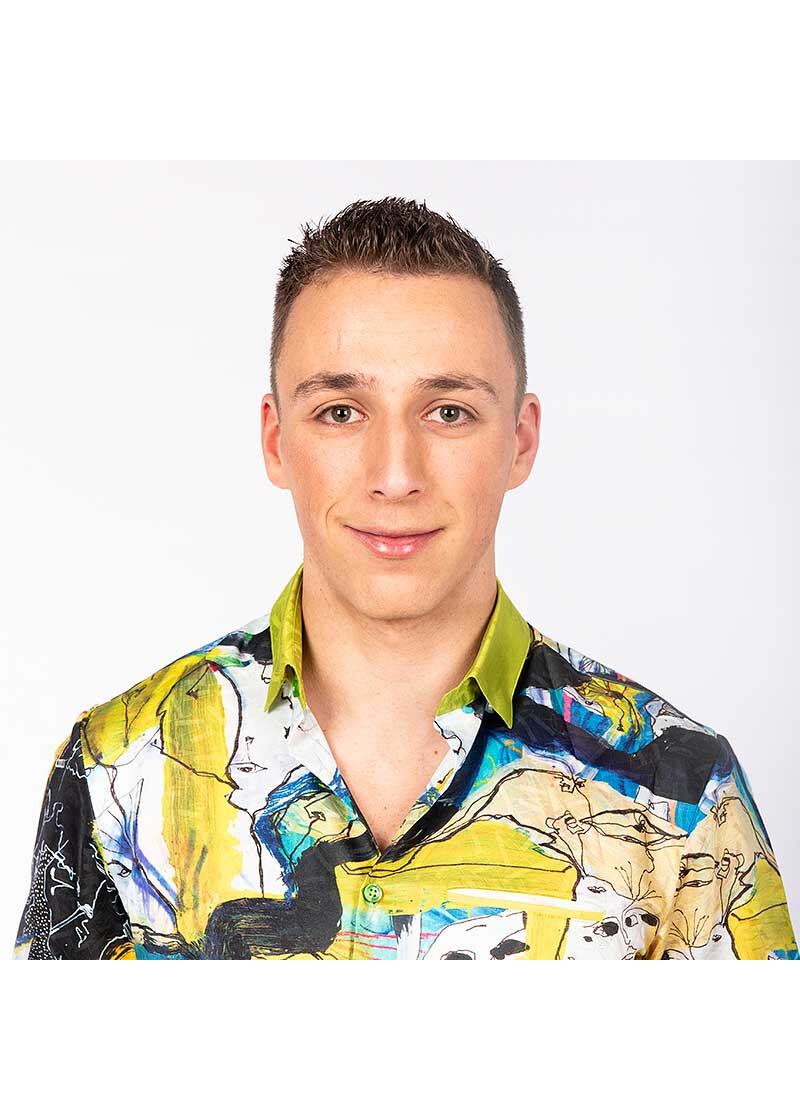 ALNUSO - Buntes Sommerhemd Herren - GERMENS