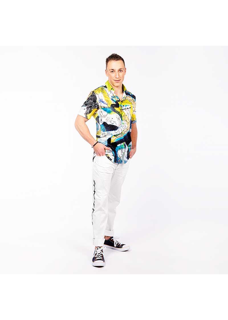 ALNUSO - Buntes Sommerhemd Herren - GERMENS