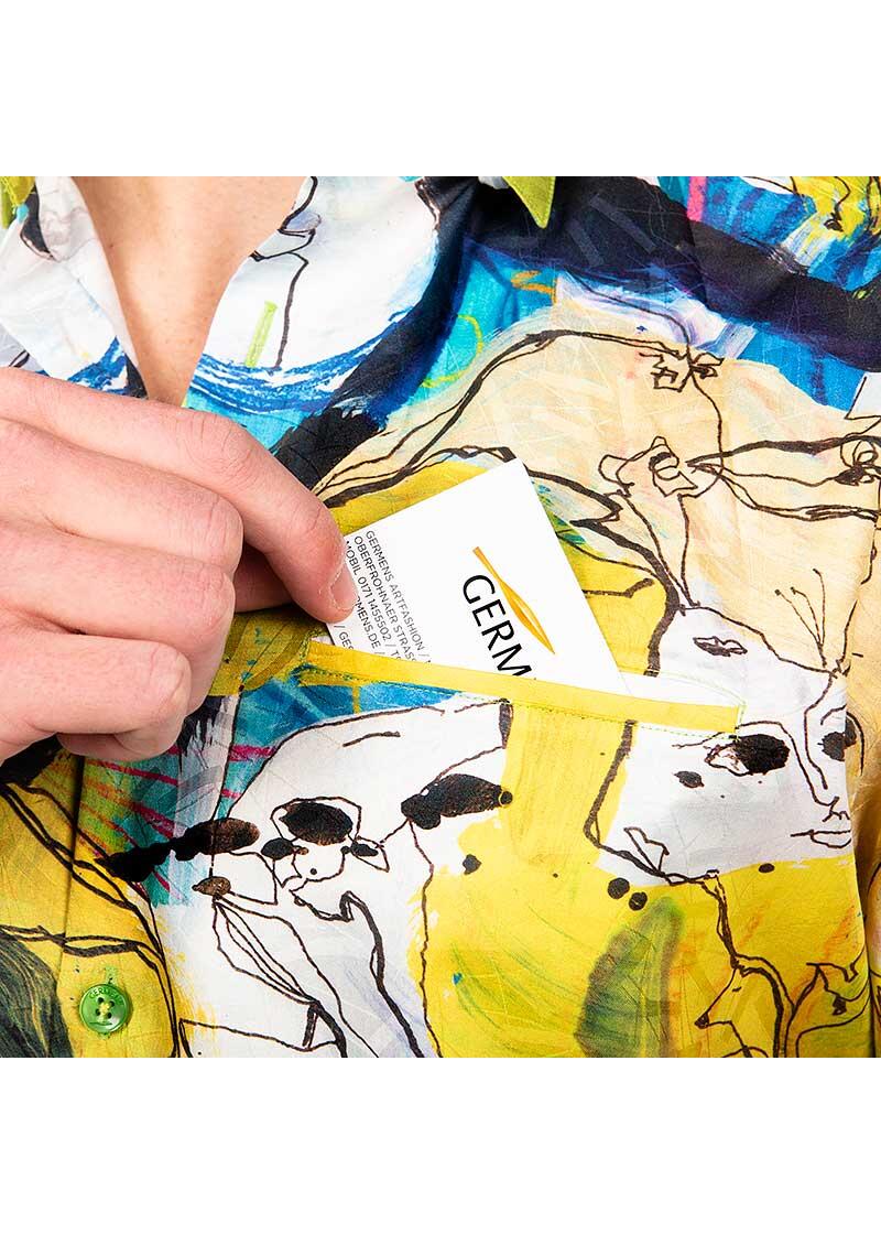 ALNUSO - Buntes Sommerhemd Herren - GERMENS