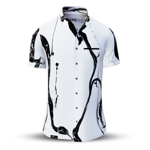 Sommerhemd Herren LEBENSADER SCHIMMEL - 100 % Baumwolle - 10 Größen von XS - 6XL - außergewöhnliches Design - feinste Verarbeitung - Stoffe Made in Germany - limitiert und exklusiv