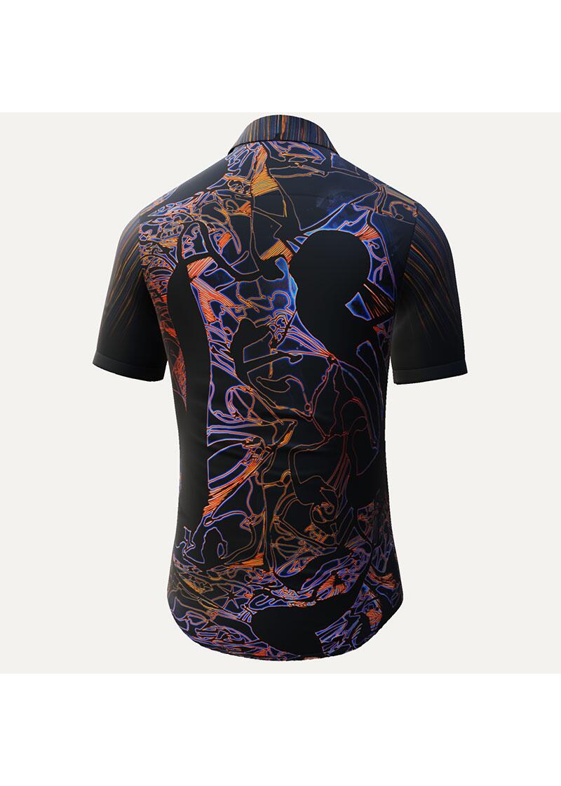 TWO ANGEL DANCING ON VOLCANO - Cool dark short sleeve...