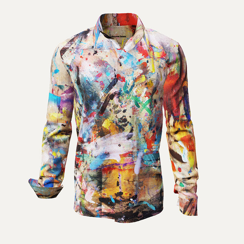 CRUSHED CEMENT - Colored artist shirt - GERMENS