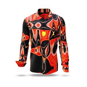 NEW YORK FUNKY - Red-black party shirt - GERMENS 