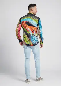 Discover colorful button up shirts for men QUETZAL - 100%...