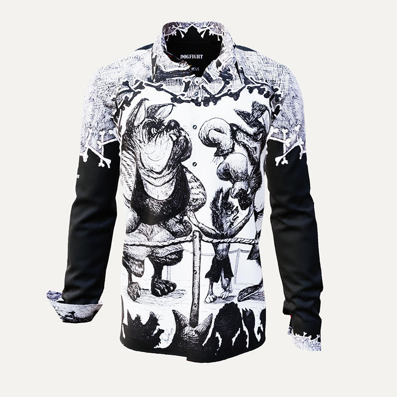 DOGFIGHT - Cool black and white shirt - GERMENS