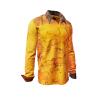 CAVEMAN - Ochre orange shirt with cave painting - GERMENS