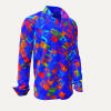 BLAUE STUNDE - Bright blue shirt with colored dots - GERMENS