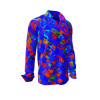 BLAUE STUNDE - Bright blue shirt with colored dots - GERMENS