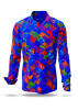 Entdecke bunte Hemden Herren BLAUE STUNDE - 100 % BW