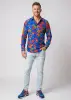 Entdecke bunte Hemden Herren BLAUE STUNDE - 100 % Baumwolle