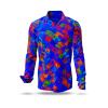 BLAUE STUNDE - Bright blue shirt with colored dots - GERMENS